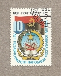 Stamps Russia -  10 Aniv. independencia de Angola