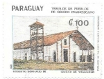 Stamps Paraguay -  Templos Franciscanos