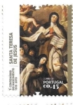 Sellos de Europa - Portugal -  Santa Teresa de Jesus