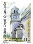 Sellos de America - Uruguay -  Templo de San Carlos