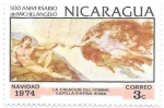 Stamps : America : Nicaragua :  Capilla sixtina