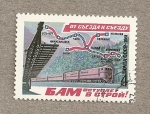 Stamps Russia -  Tren Baikal-Amur