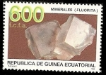 Sellos de Africa - Guinea Ecuatorial -  Minerales - Fluorita