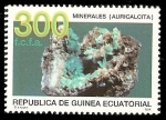 Stamps Equatorial Guinea -  Minerales  - Auricalcita