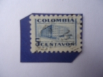 Stamps Colombia -  Sobretasa para la construcción Palacio de Comunicaciones - Miniatura Filatélica.