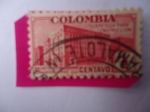 Sellos de America - Colombia -  Sobretasa para Construcción , Palacio de Comunicación