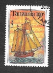 Sellos del Mundo : Africa : Tanzania : 1212 - Barcos Veleros