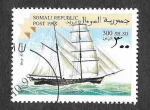 Stamps : Africa : Somalia :  Nave