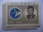 Stamps Colombia -  John Fitzgerald Kennedy (1917-1963) - Alianza para El Progreso (1963-1970)- Emblema.