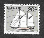Stamps Singapore -  340 - Barco