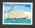 Sellos del Mundo : Africa : Benin : 851 - Barcos Veleros