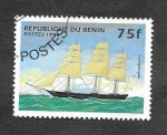 Stamps : Africa : Benin :  852 - Barcos Veleros