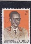 Stamps Democratic Republic of the Congo -  Presidente de Zaire Mobutu Sese Seko