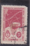 Sellos de America - Argentina -  primer correo Artico 
