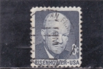 Stamps United States -  presidente Eisenhower