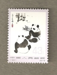 Sellos de Asia - China -  Oso panda