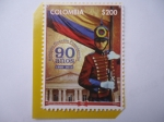 Stamps Colombia -  Batallón Guardia Presidencial-90 Años 1828-2018
