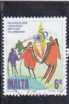 Stamps : Europe : Malta :  Familia simbólica 