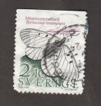 Stamps Sweden -  Parnassius mnemosyne