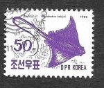Stamps North Korea -  2955 - La Raya Águila (Myliobatus tobeijei)