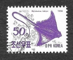 Sellos de Asia - Corea del norte -  2955 - La Raya Águila (Myliobatus tobeijei)