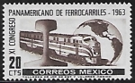 Stamps : America : Mexico :  XI Congreso Panamericano de Ferrocarriles 