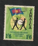 Sellos de America - Jamaica -  250 - Centº del Ejército de Salvación, Abanderado y tambor