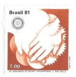 Stamps Brazil -  rotary