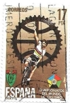 Stamps Spain -  campeonato del mundo de ciclismo
