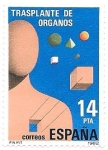 Stamps Spain -  trasplante de órganos