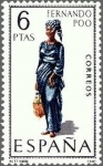 Stamps Spain -  1843 -  - Trajes títpicos españoles - Fernando Poo