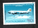 Stamps Romania -  Aviones, Douglas DC-3