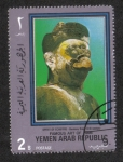Stamps Yemen -  Famoso Arte de Siam, Espíritu de Chiffre-Banteay Srei del siglo X