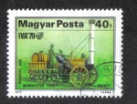 Stamps Hungary -  Exposición de transporte internacional, cohete de Stephenson