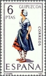 Stamps Spain -  1848 - Trajes títpicos españoles - Guipúzcoa