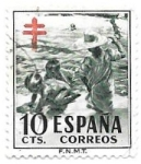 Stamps Spain -  pro tuberculosis