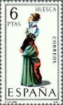 Stamps : Europe : Spain :  1850 - Trajes títpicos españoles - Huesca