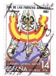 Stamps Spain -  día de las fuerzas armadas