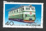 Sellos de Asia - Corea del norte -  1530 - Locomotora