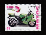 Sellos de America - Cuba -  Moto Kawasaki -7R 750 cc