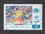 Stamps Romania -  50 aniv. Unicef
