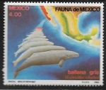 Stamps Mexico -  Ballena gris
