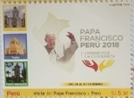 Stamps Peru -  visita papal