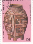 Stamps : Africa : Burkina_Faso :  jarro de patas, Tikare