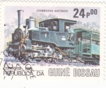 Stamps : Africa : Guinea_Bissau :  locomotora antigua