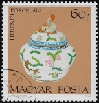 Stamps : Europe : Hungary :  Porcelana Herendi