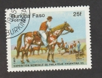 Sellos de Africa - Burkina Faso -  Exposición mundial filatelia Argentina 1985