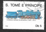 Sellos de Africa - Santo Tom� y Principe -  924 - Locomotora