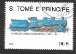 Sellos del Mundo : Africa : Santo_Tom�_y_Principe : 924 - Locomotora