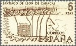Sellos de Europa - Espa�a -  1893 - Forjadores de América - Plano de Santiago de León de Caracas